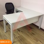 ESCRITORIO EN L LÍNEA BENCH LATERAL ABIERTO