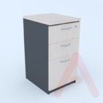 CAJONERA DE PEDESTAL DE 3 CAJONES