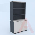 BIBLIOTECA DE 2 PUERTAS DE 100cm