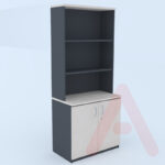 BIBLIOTECA DE 2 PUERTAS DE 80cm